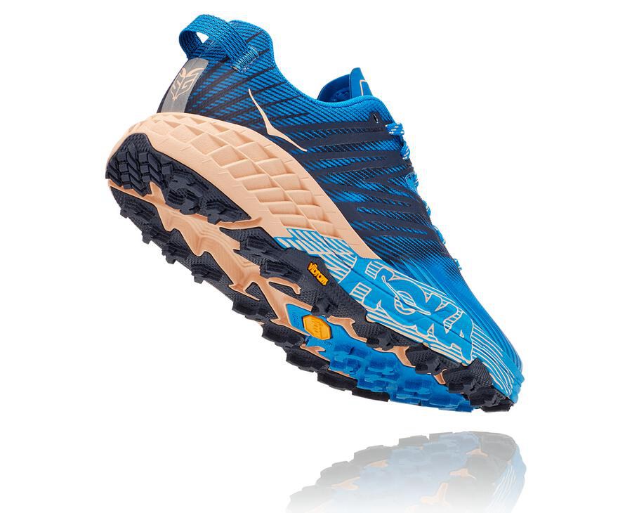 Hoka One One Trail Schoenen Dames - Speedgoat 4 - Blauw - JR1458327